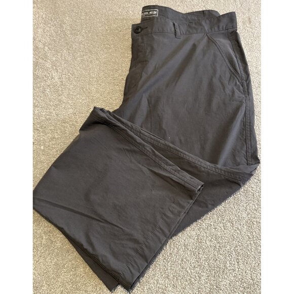 Unionbay LB Tech Pants Men's 40x34 Black Classic Fit Nylon Spandex Zip Pockets - Picture 2 of 15